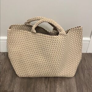 Naghedi St Barths Large tote bag. Ecru. Cream. Tan. New with tags.